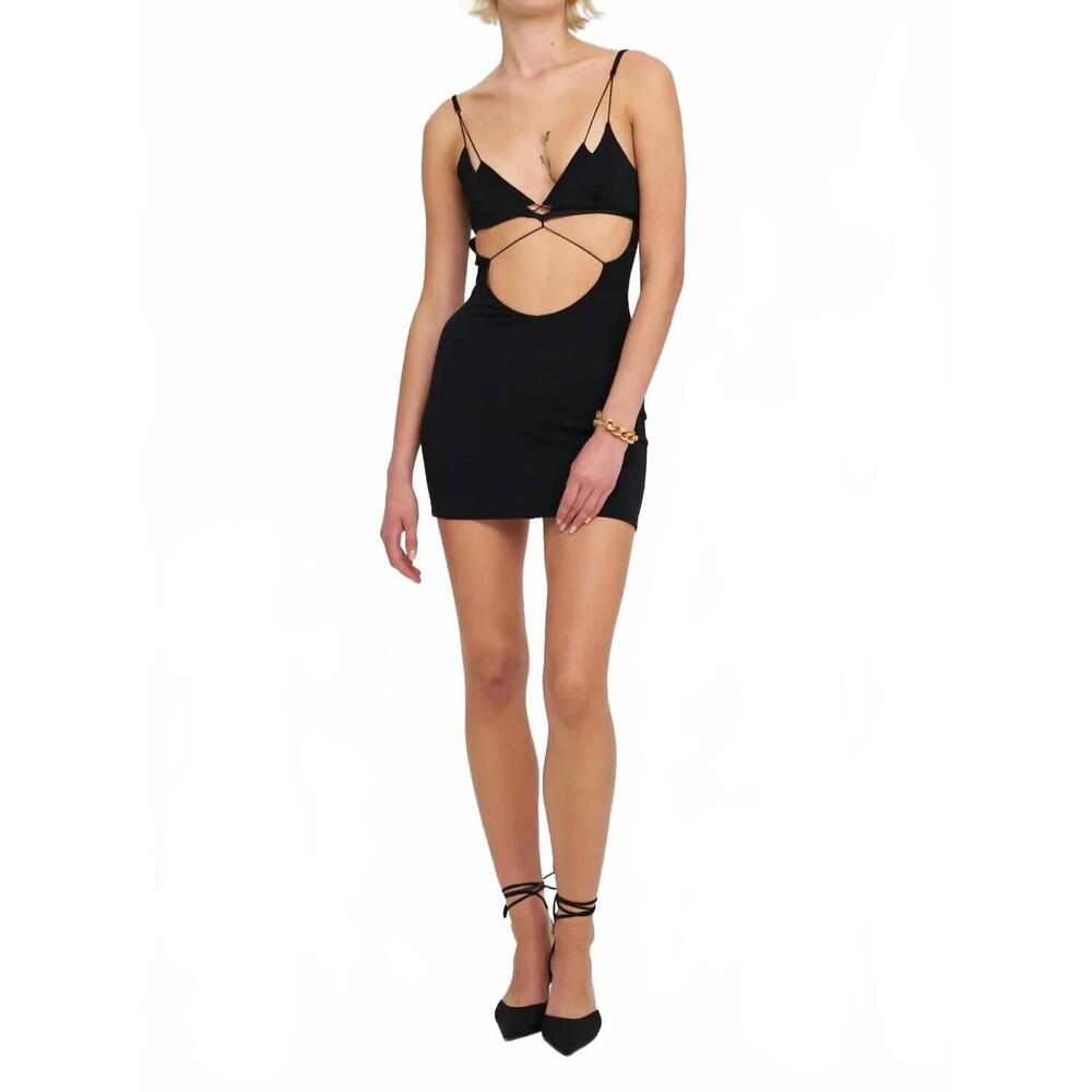 NEW IAMNOTBASIC larisa mini dress in black